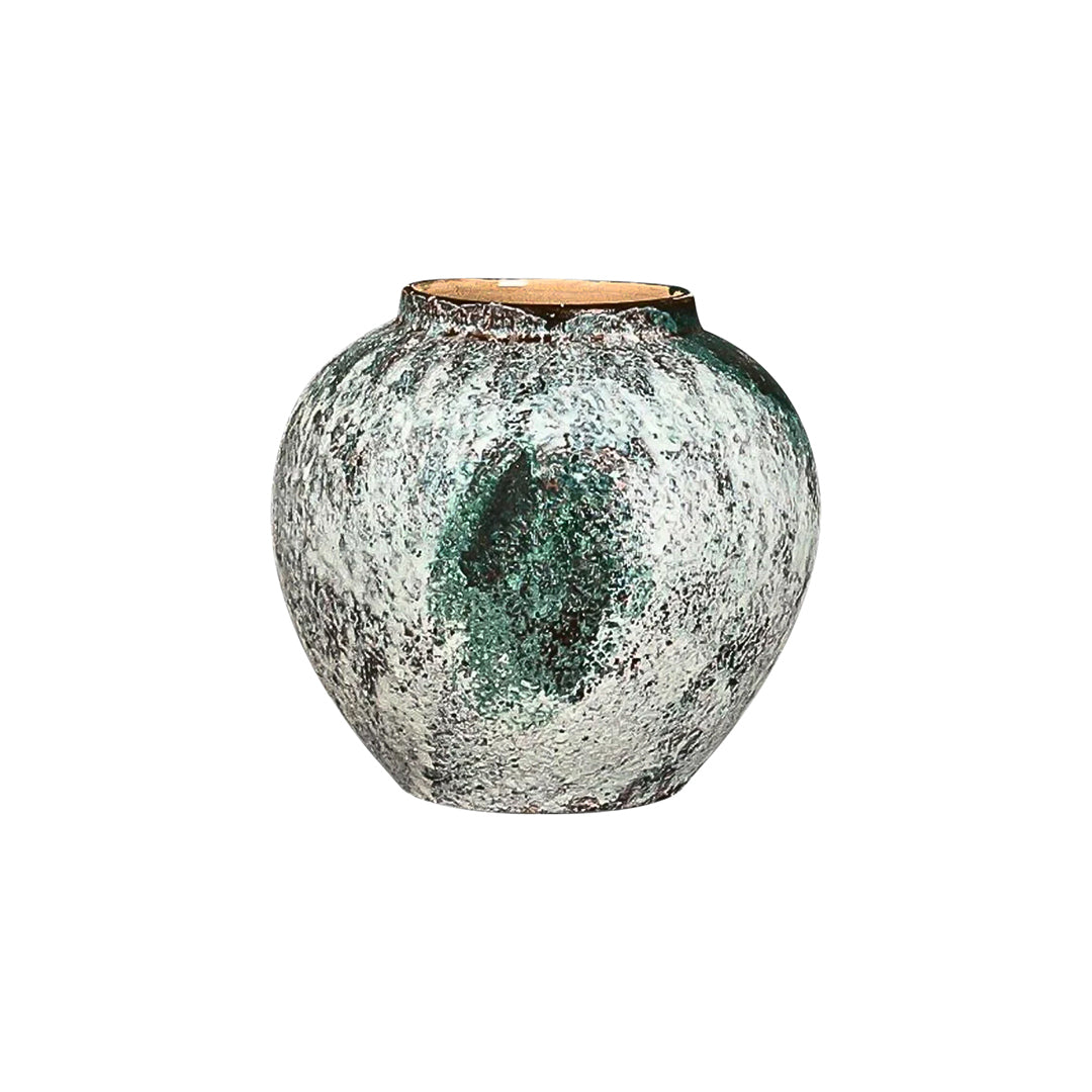 SOGA 21x22cm Green Small Ceramic Flower Vase Elegant Living Room Home Decor