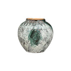 SOGA 21x22cm Green Small Ceramic Flower Vase Elegant Living Room Home Decor