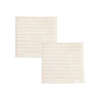 SOGA 2X 45cm Cream Corduroy Square Cushion Soft Leaning Plush Backrest Throw Seat Pillow $ 107.90