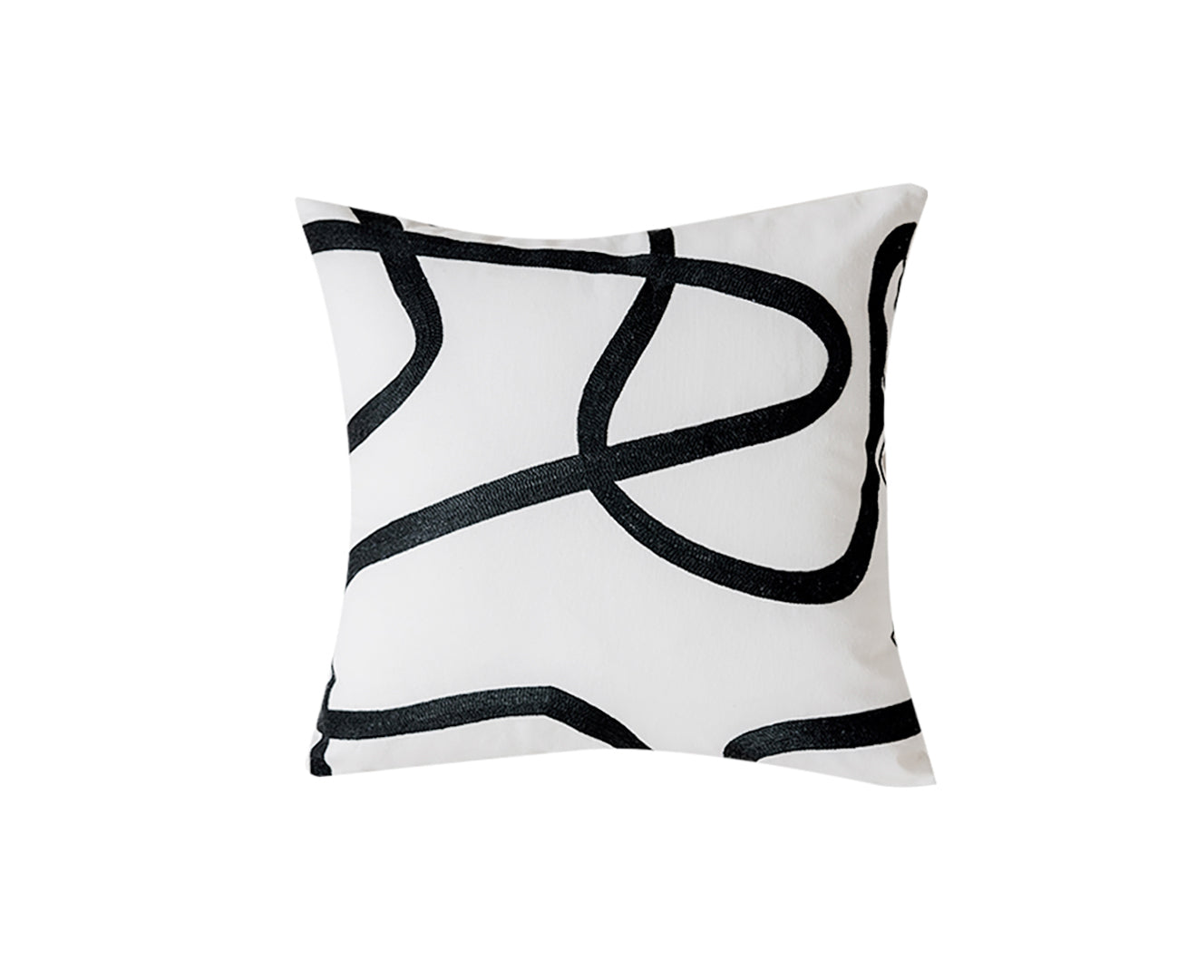 SOGA 45cm Square Modern Minimalist Black Letter Print Decorative Throw Pillow $ 61.50