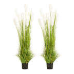 SOGA 2X 120cm Nearly Natural Plume Grass Artificial Plant $ 301.90