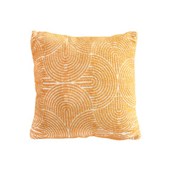 SOGA 50cm Mustard Yellow Throw Pillow Geometric Indoor and Outdoor Corded for Home Decor