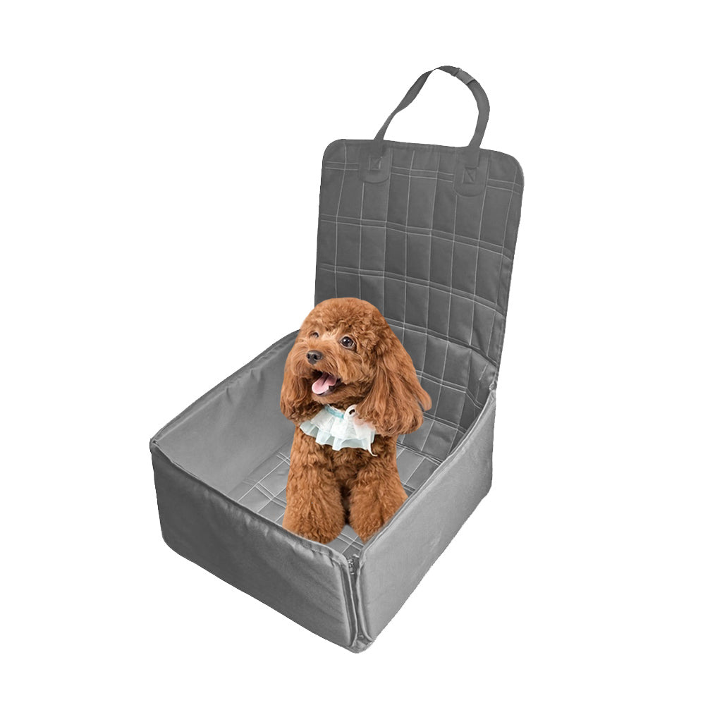 SOGA Grey Car Pet Sitting Bag Breathable Safety Travel Portable Carrier Pouch Travel Essentials $ 38.90