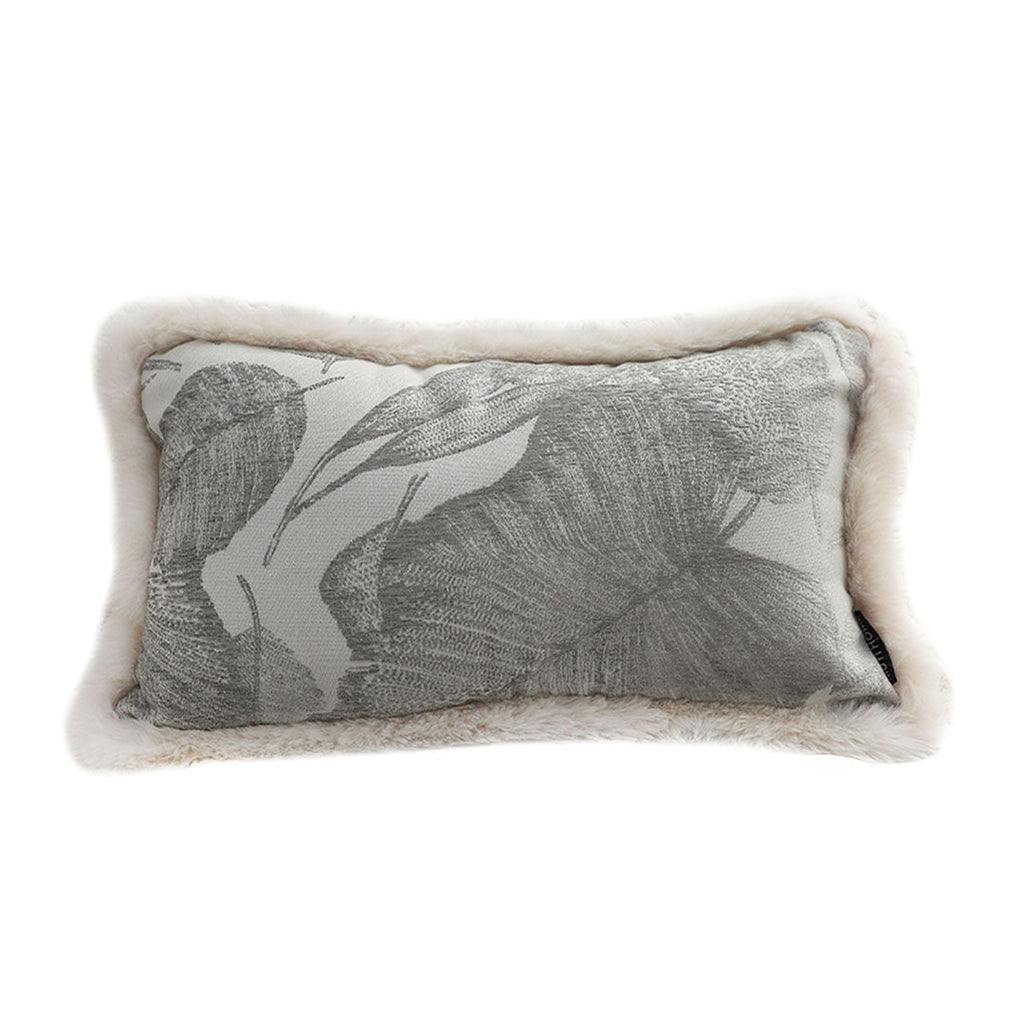 SOGA 30cm Wabi-sabi Rectangular Raised Embroidery Leaf & Lumbar Throw Pillow $ 66.90