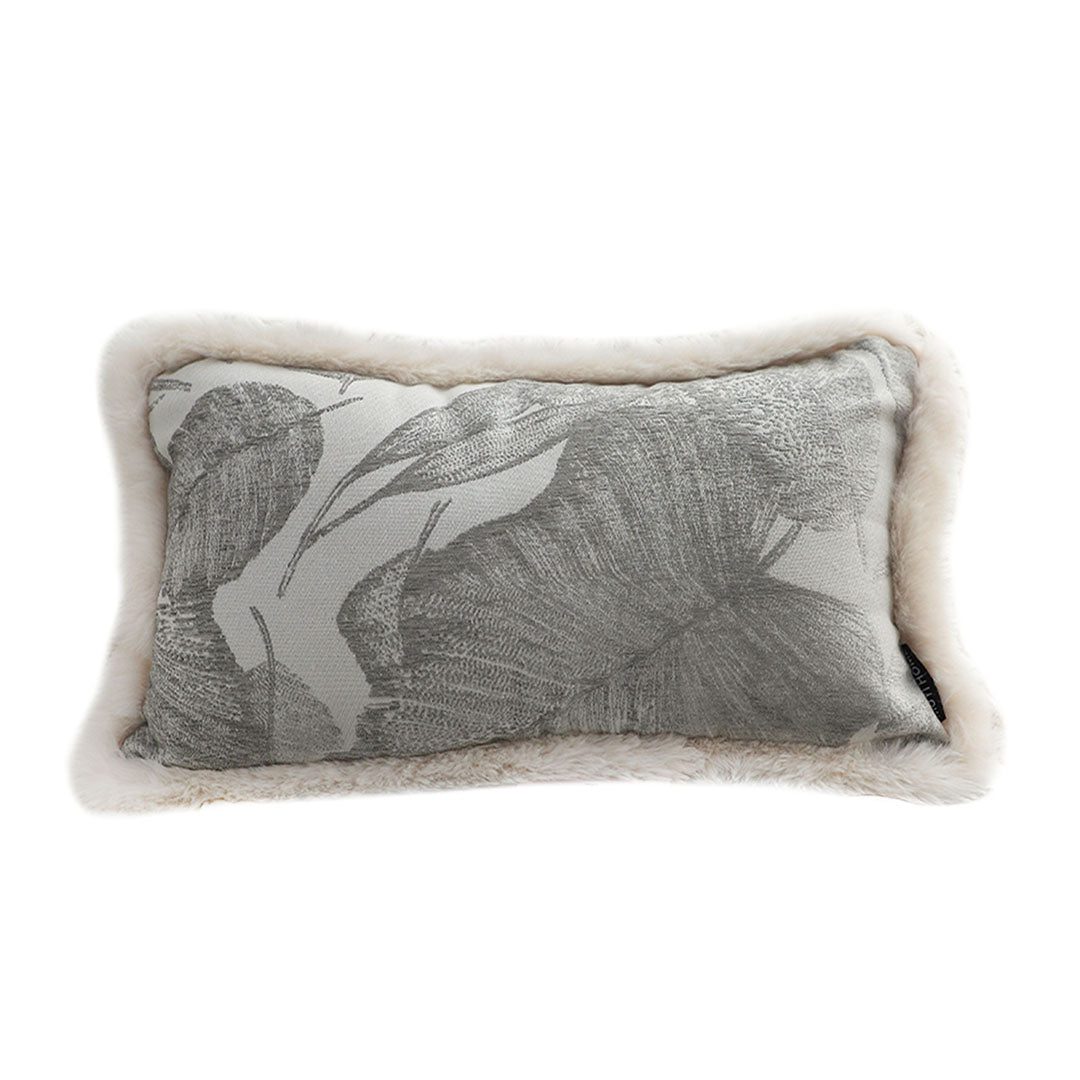 SOGA 30cm Wabi-sabi Rectangular Raised Embroidery Leaf & Lumbar Throw Pillow $ 66.90