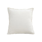 SOGA 50cm Beige Throw Pillow Warm Wabi-sabi Striped Corduroy Square For Home Decor $ 66.90