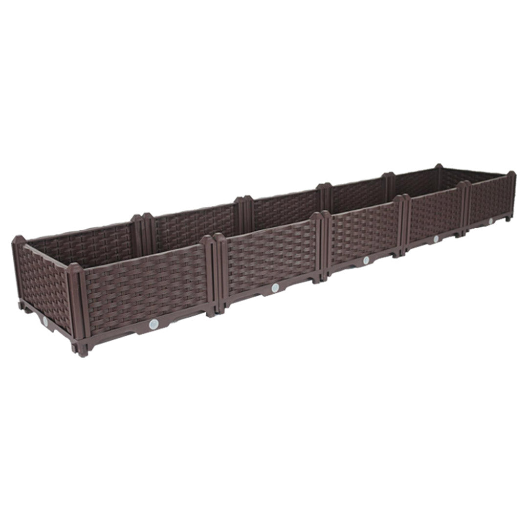 SOGA 200cm Raised Planter Box Vegetable Herb Flower Outdoor Plastic Plants Garden Bed $ 133.50