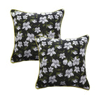 SOGA 2X 45cm Subtle Foliage Green Pillow Subtle Orchid Blossom Square Throw Pillow $ 107.90