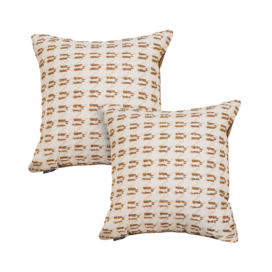 SOGA 2X 50cm Square Modern Decorative Embroidered Geometric Throw Pillow $ 122.90