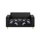 SOGA Two-Seater Black Leopard Print 90x160cm Throw Blanket Sofa Cover $ 93