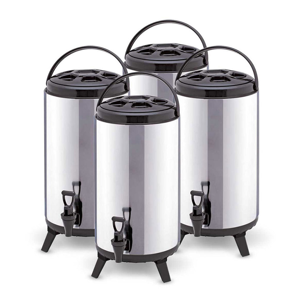 SOGA 4 x 12L Portable Insulated Cold/Heat Coffee Tea Beer Barrel Brew Pot With Dispenser $ 316.50