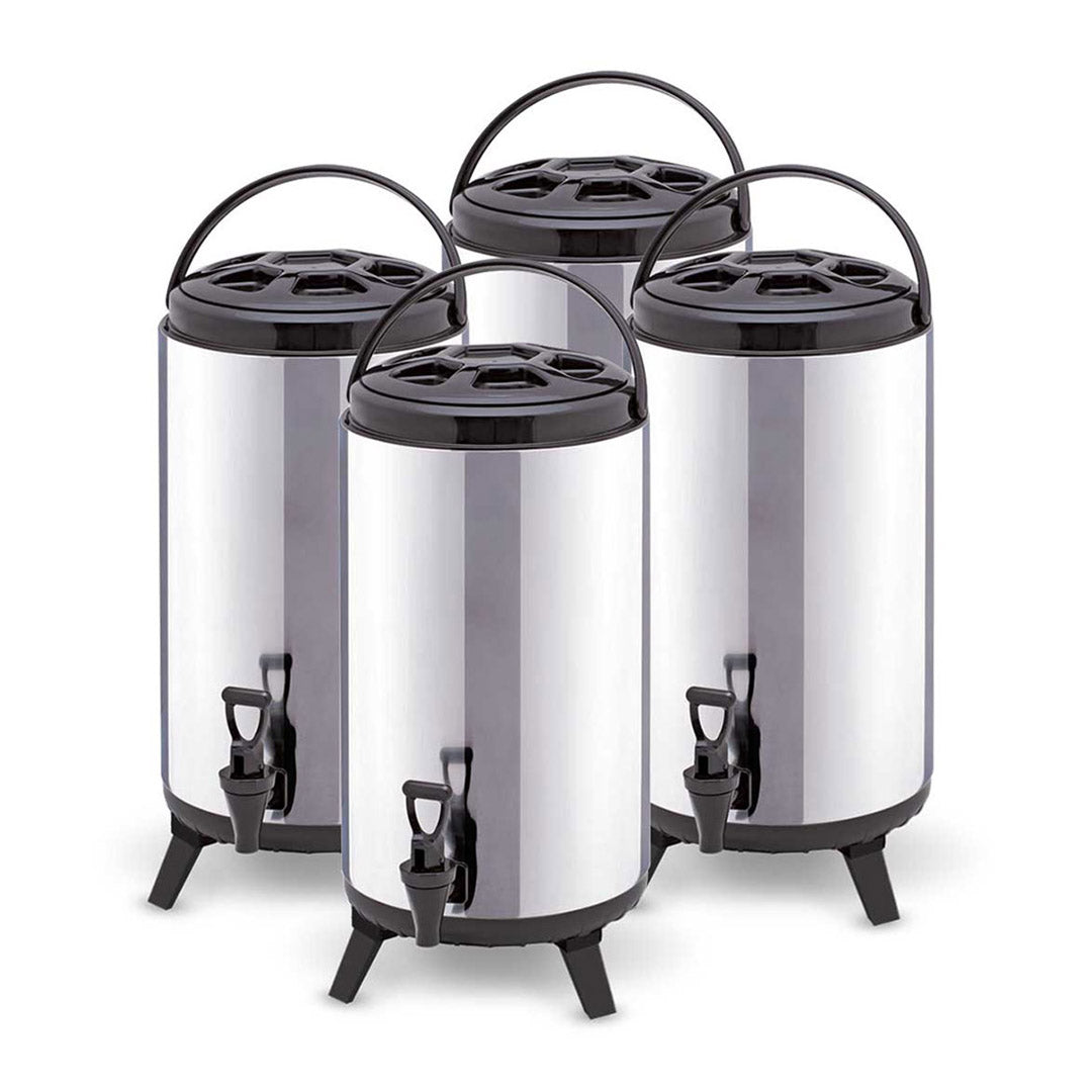 SOGA 4 x 12L Portable Insulated Cold/Heat Coffee Tea Beer Barrel Brew Pot With Dispenser $ 316.50