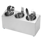 SOGA 18/10 Stainless Steel Commercial Conical Utensils Cutlery Holder with 3 Holes $ 77.90