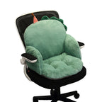 SOGA Green Dino Shape Cushion Soft Leaning Bedside Pad Sedentary Plushie Pillow Home Decor $ 55.50