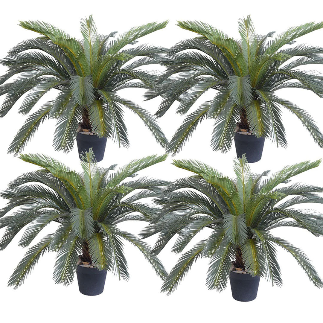 SOGA 4X 125cm Artificial Indoor Cycas Revoluta Cycad Sago Palm Fake Decoration Tree Pot Plant $ 886.90