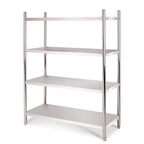 SOGA Stainless Steel 4 Tier Kitchen Shelving Unit Display Shelf Home Office 120CM $ 511.50