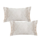 SOGA 2X 35cm Rectangular Natural Woven Diamond Pattern Fringe Trim Throw Pillow $ 140.00