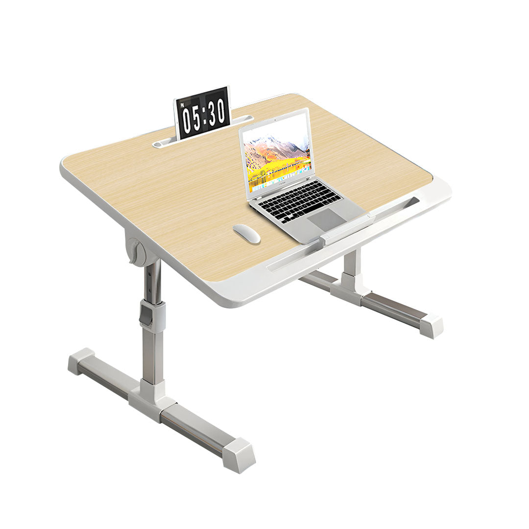SOGA 60X40cm Wood Small Laptop Bed Portable Foldable Study Table Adjustable $ 77.90