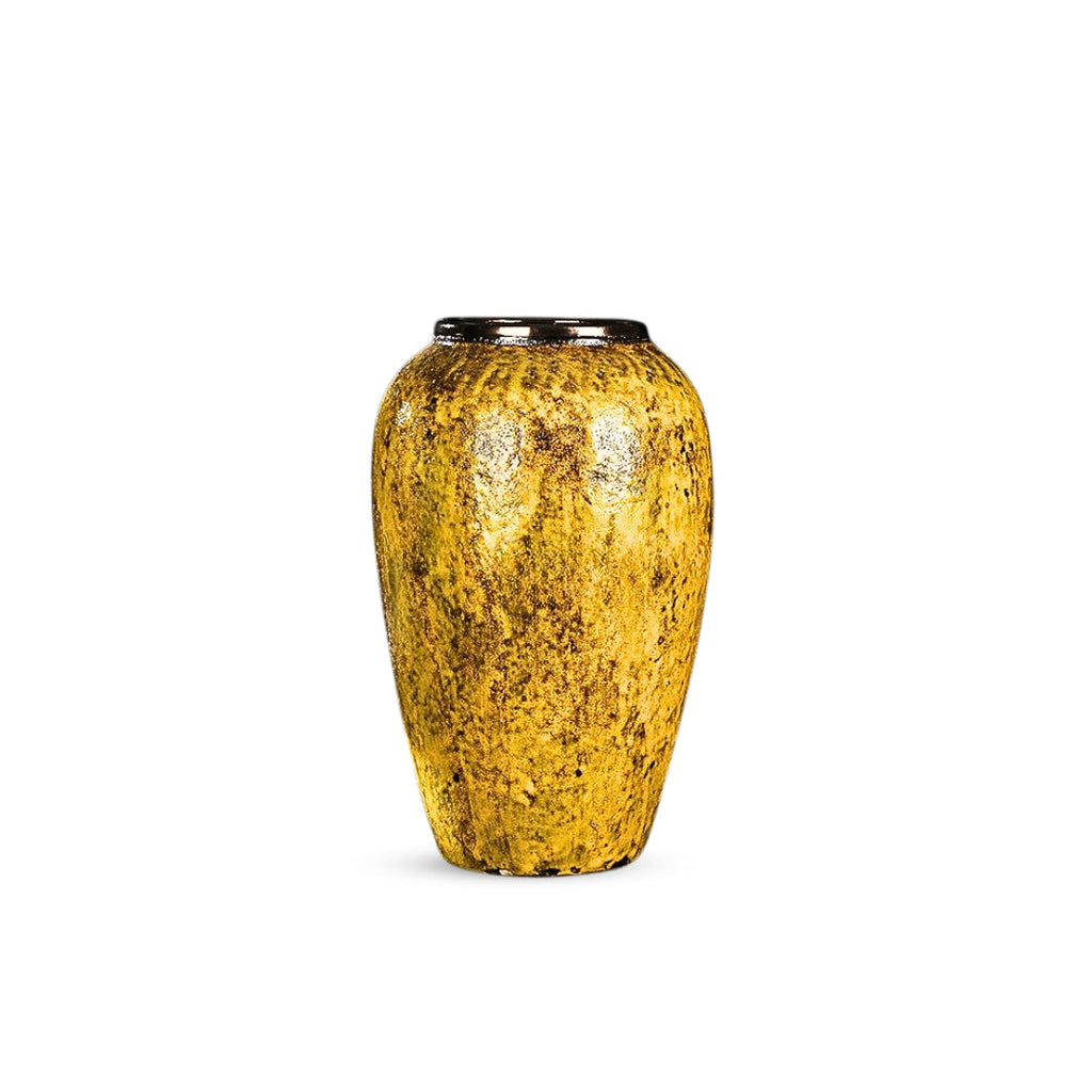 SOGA 30x19cm Yellow Medium Ceramic Flower Vase Elegant Living Room Home Decor $ 88.90