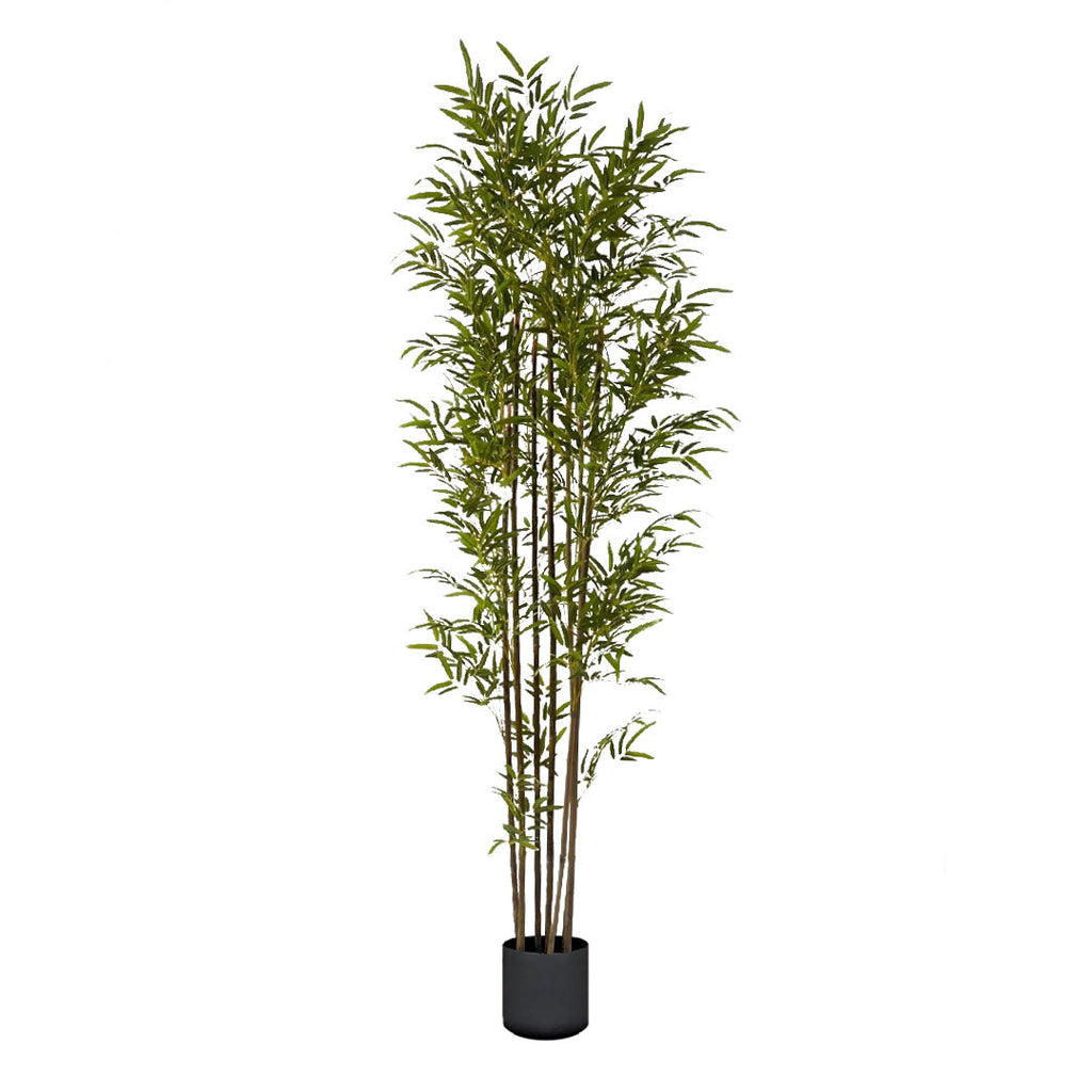 SOGA 210cm Lucky Bamboo Tree Bambusa Vulgaris Artificial Plant w/ 7 Branches Home Accent Decor $ 261.50