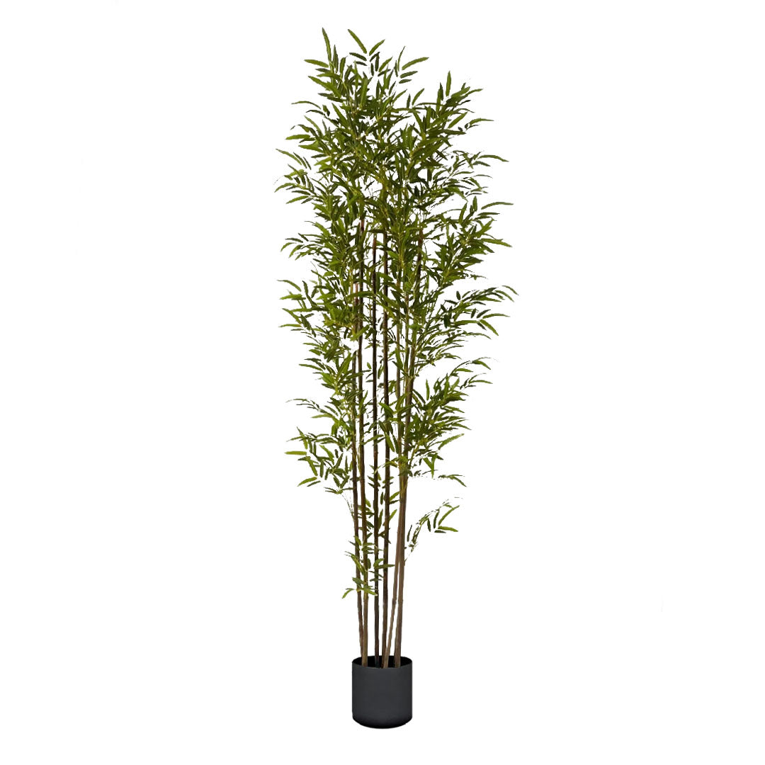 SOGA 210cm Lucky Bamboo Tree Bambusa Vulgaris Artificial Plant w/ 7 Branches Home Accent Decor $ 261.50