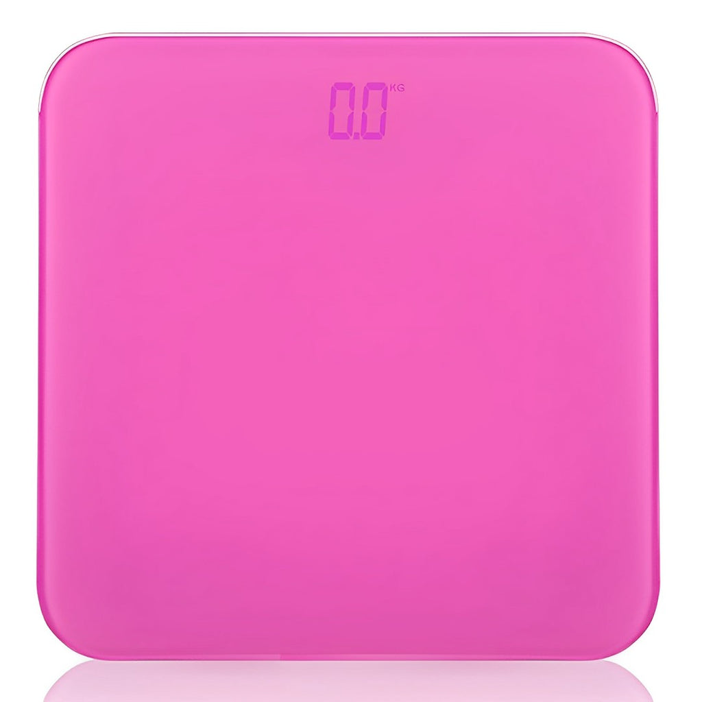 SOGA 180kg Digital Fitness Weight Bathroom Gym Body Glass LCD Electronic Scales Pink $ 33.50