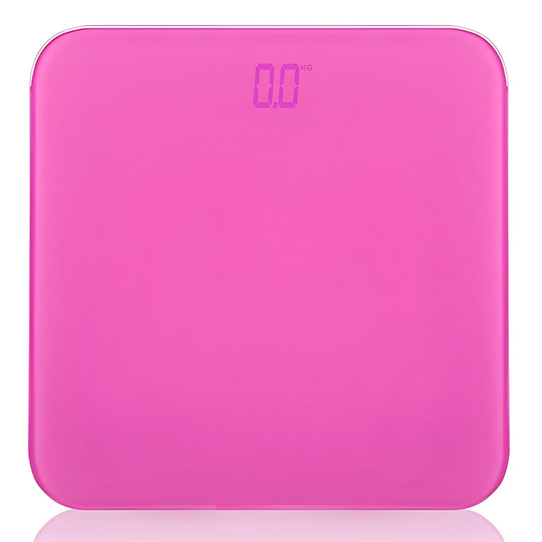 SOGA 180kg Digital Fitness Weight Bathroom Gym Body Glass LCD Electronic Scales Pink