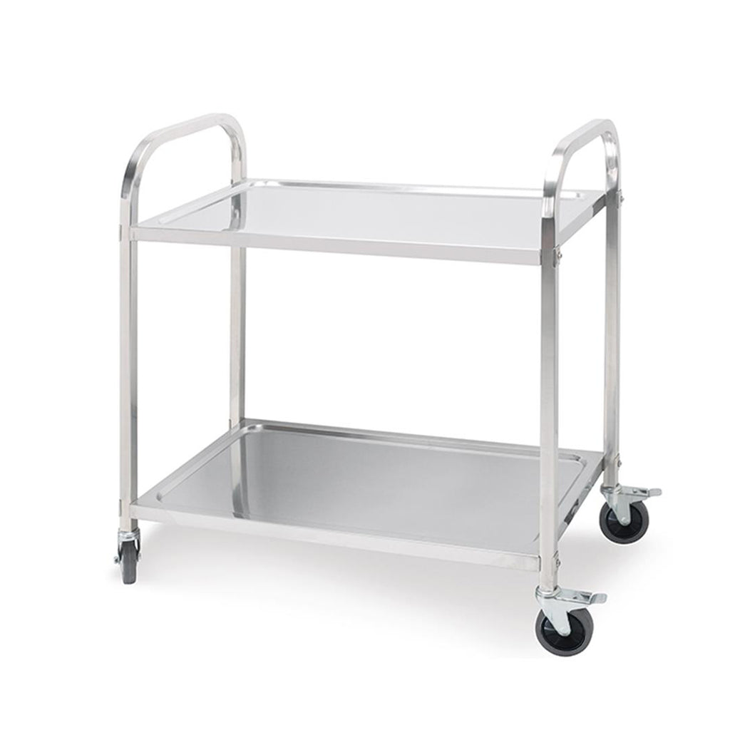 SOGA 2 Tier Stainless Steel Kitchen Dinning Food Cart Trolley Utility SIZE 75x40x83.5cm Small $ 204.50