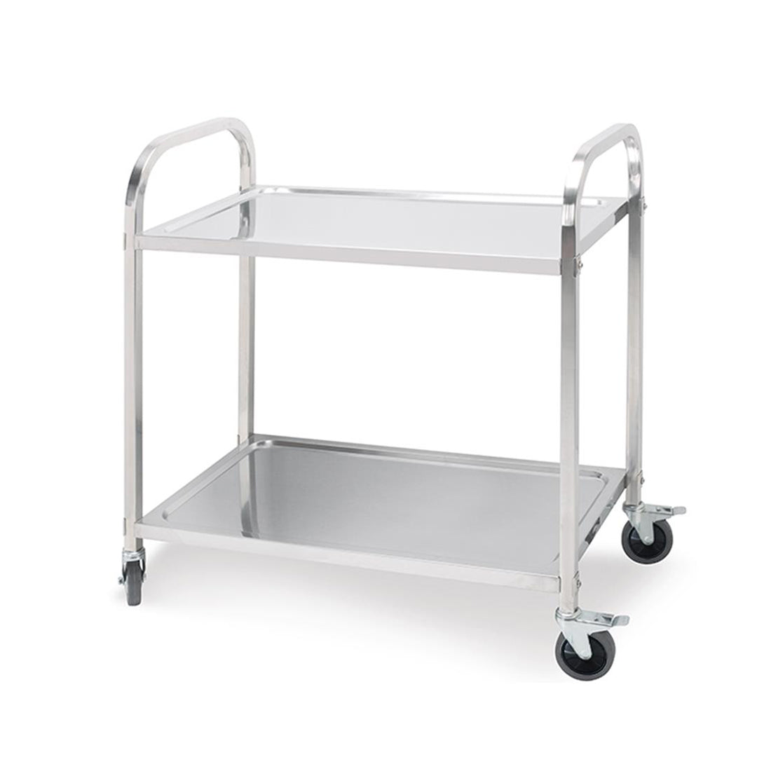 SOGA 2 Tier Stainless Steel Kitchen Dinning Food Cart Trolley Utility SIZE 75x40x83.5cm Small $ 204.50
