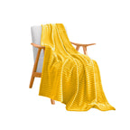 SOGA Yellow Throw Blanket Warm Cozy Striped Pattern Thin Flannel Coverlet Fleece Bed Sofa Comforter $ 44.50