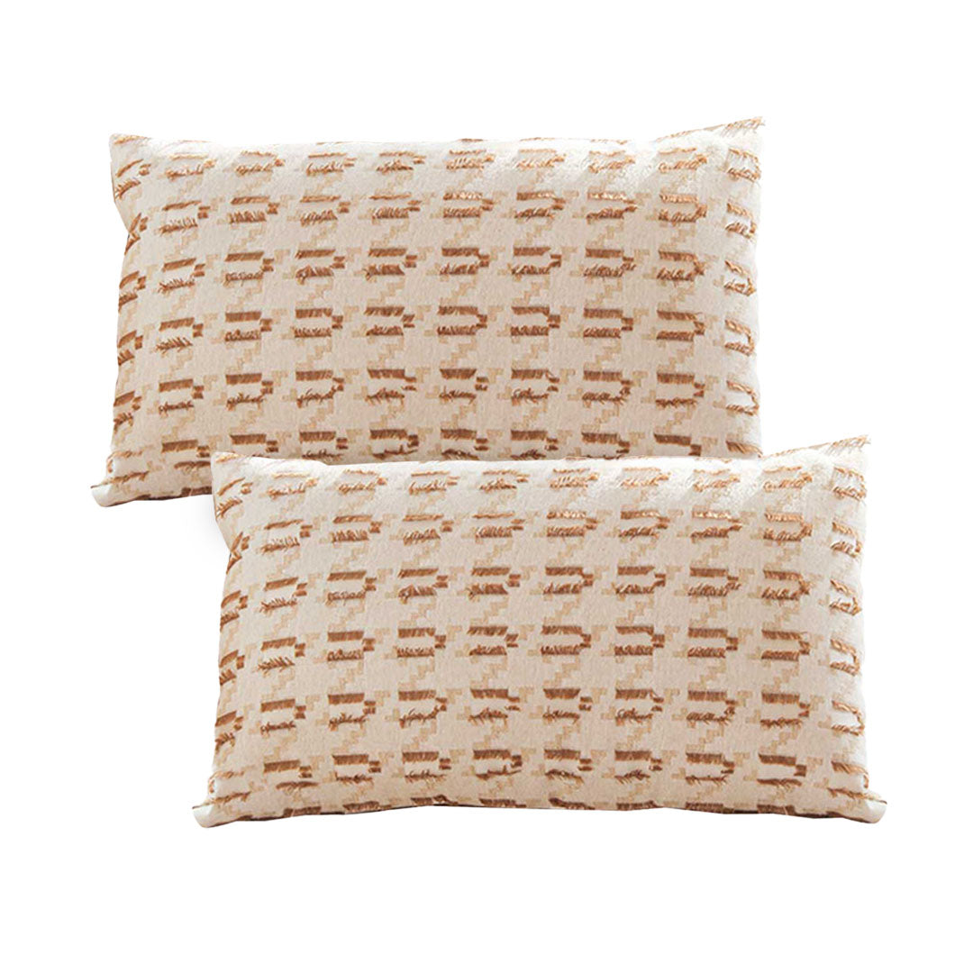 SOGA 2X 35cm Embroidered Geometric Throw Pillow $ 122.90