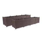 SOGA 2X 160cm Raised Planter Box Vegetable Herb Flower Outdoor Plastic Plants Garden Bed Deepen $ 323.50