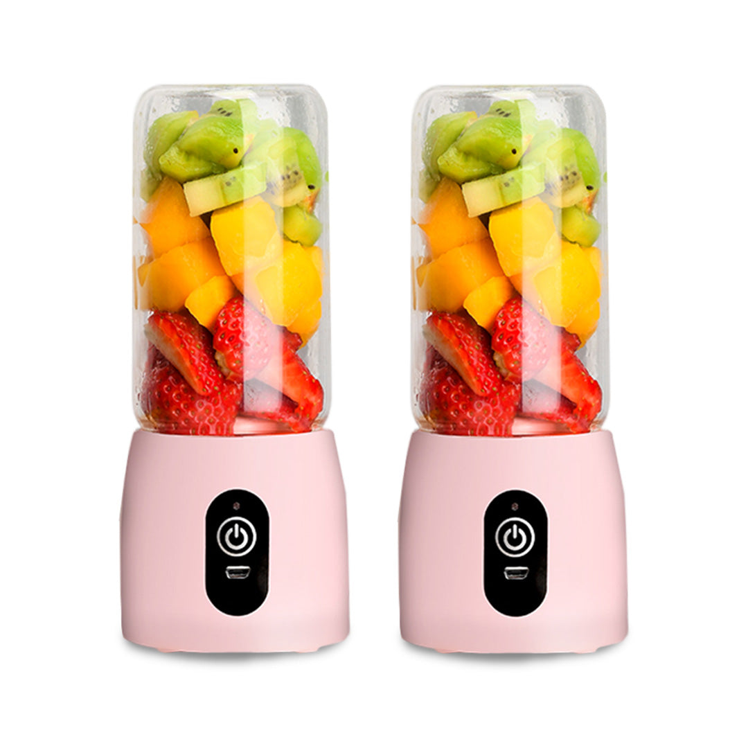 SOGA 2X Portable Mini USB Rechargeable Handheld Juice Extractor Fruit Mixer Juicer Pink $ 92.90