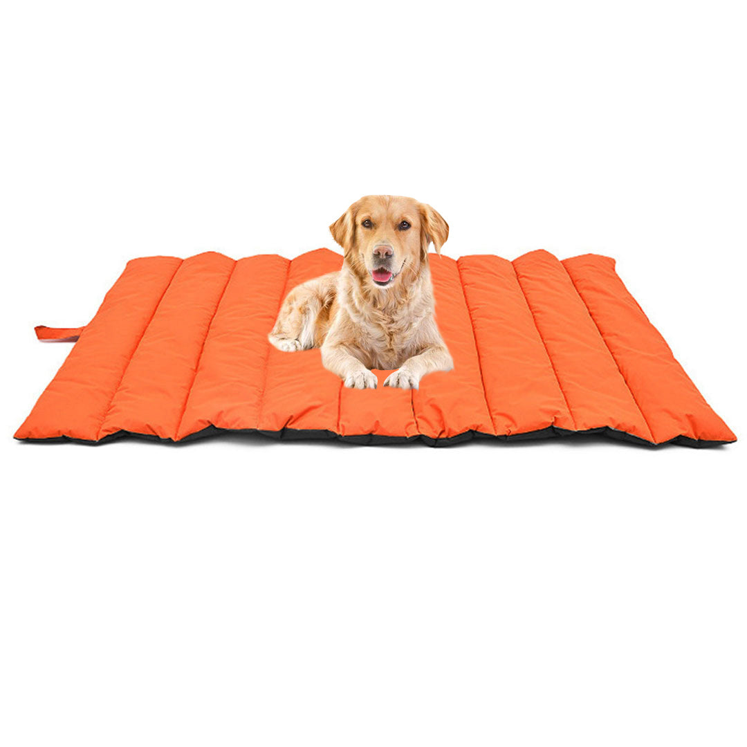 SOGA Grey Camping Pet Mat Waterproof Foldable Sleeping Mattress with Storage Bag Travel Outdoor Essentials $ 49.90