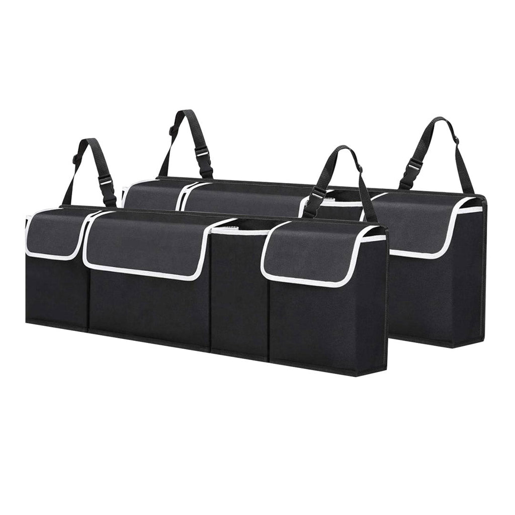 SOGA 2X Oxford Cloth Car Storage Trunk Organiser Backseat Multi-Purpose Interior Accessories Black $ 68.90
