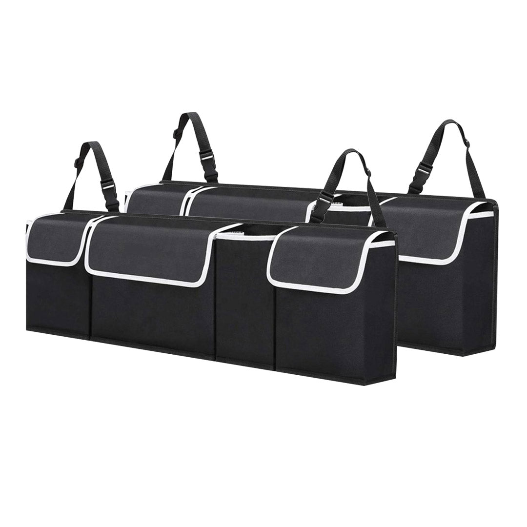SOGA 2X Oxford Cloth Car Storage Trunk Organiser Backseat Multi-Purpose Interior Accessories Black $ 68.90