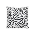 SOGA 50cm Black White Abstract Swirl Pattern Decorative Throw Pillow $ 72.50