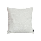 SOGA 50cm Throw Pillow Off White Lumbar Embroidered Decorative Cover Stitch for Home Decor