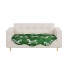 SOGA Three-Seater Green Horse Print 90x210cm Throw Blanket Sofa Cover $ 125
