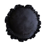 SOGA 45Cm Butterfly Black Vintage Lotus Leaf Edge Round Throw Pillow $ 66.90