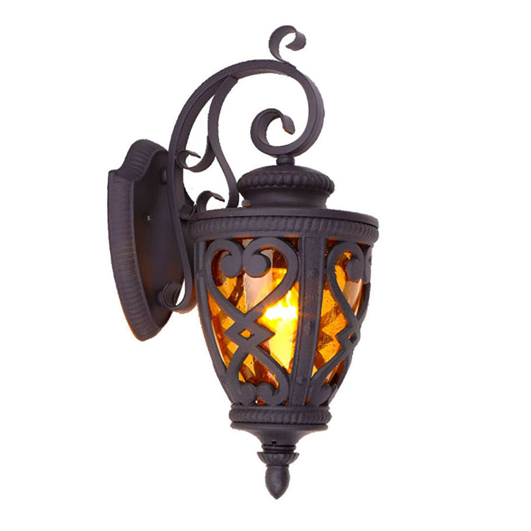 Vintage Lantern 57cm Outdoor Antique Bronze Wall Sconce Classic Rustic Exterior Light Fixture $ 533.50