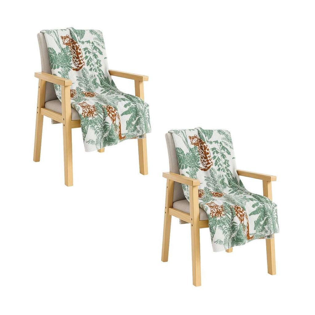 SOGA 2X Tropical Leaf Print Throw Blanket 130x180cm Soft Polyester $ 237