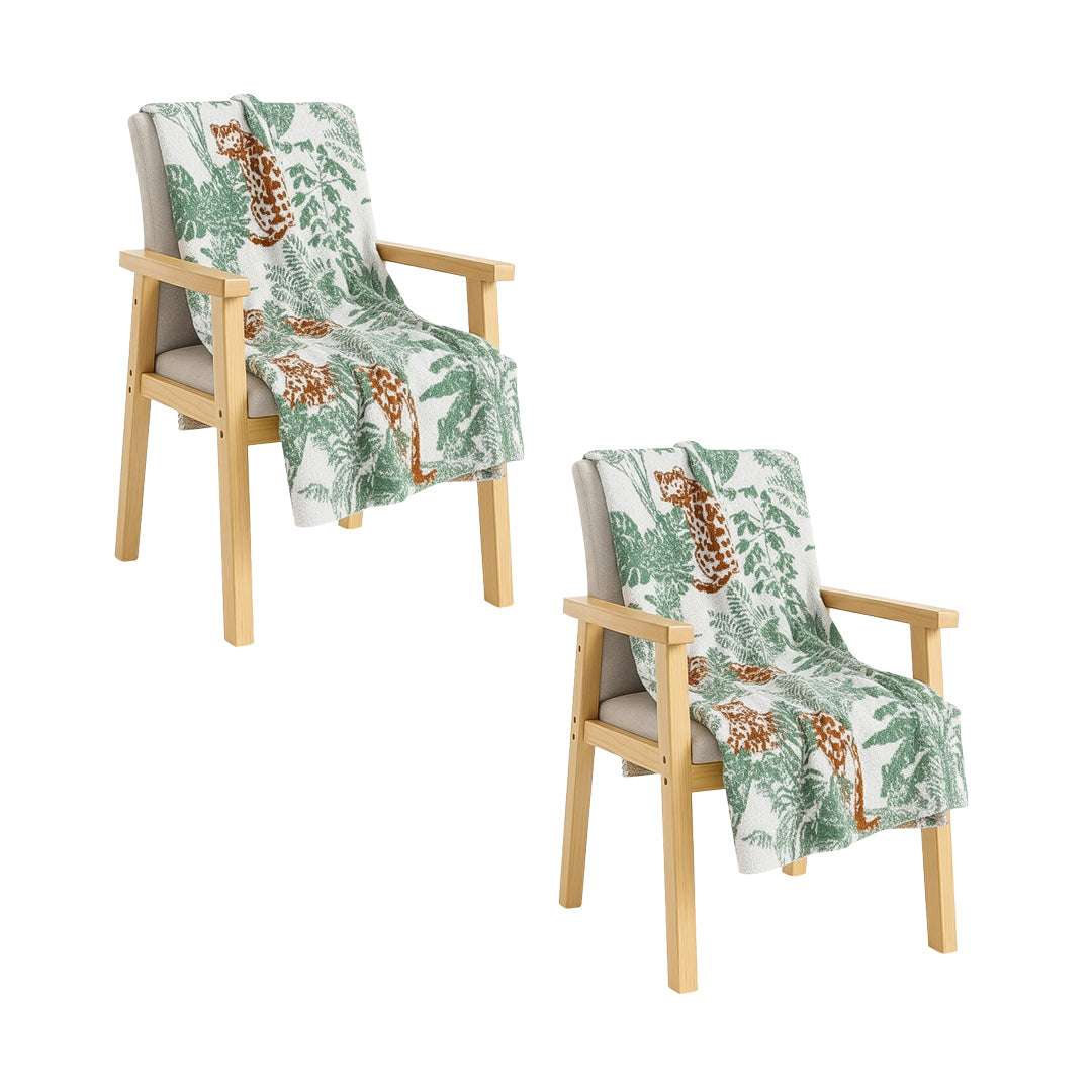 SOGA 2X Tropical Leaf Print Throw Blanket 130x180cm Soft Polyester $ 237