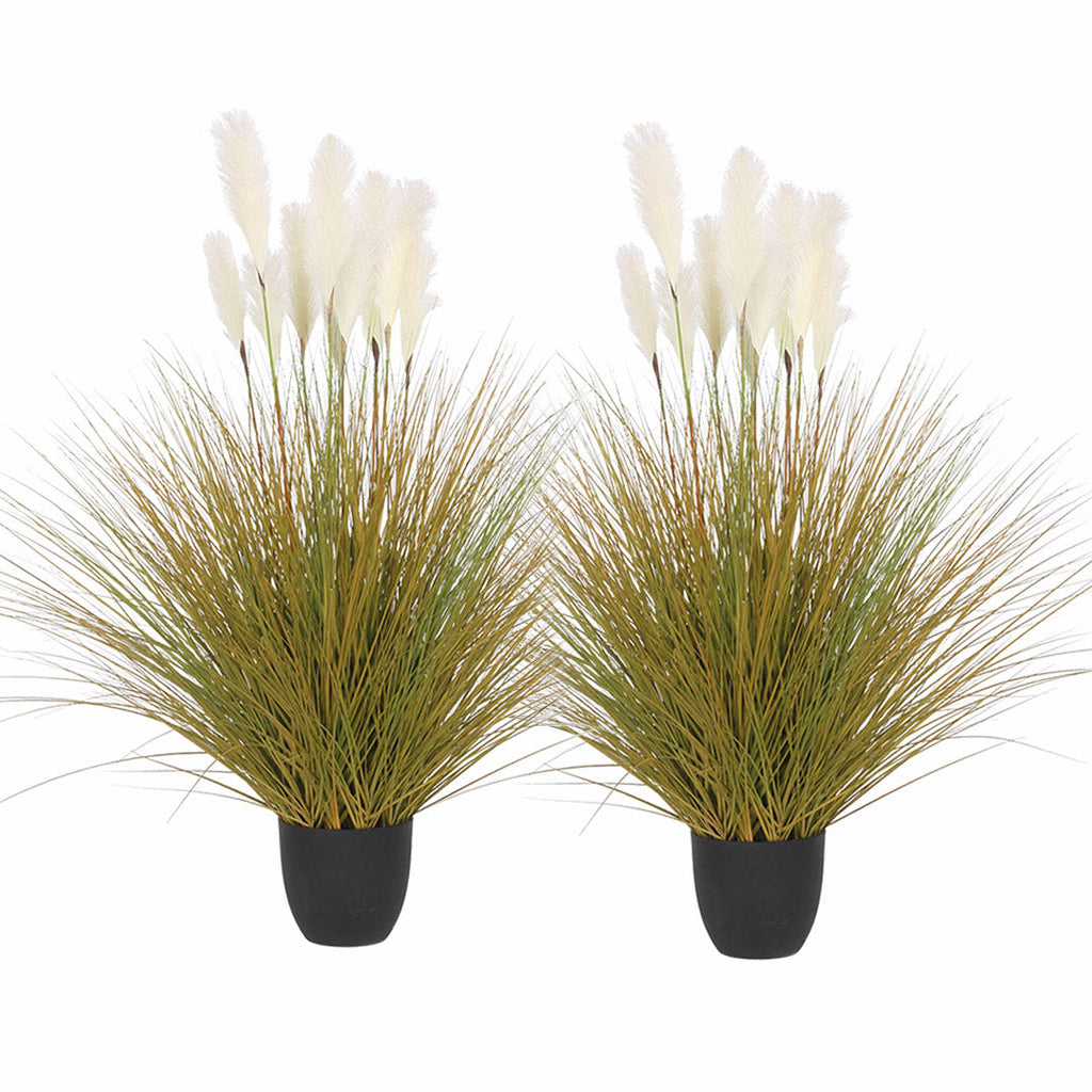 SOGA 2X 137cm Artificial Indoor Potted Reed Bulrush Grass Tree Fake Plant Simulation Decorative $ 409.50