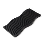 SOGA 39cm Black Wave Ribbed Wooden - Premium Beech Wood Decorative Tray $ 44.50