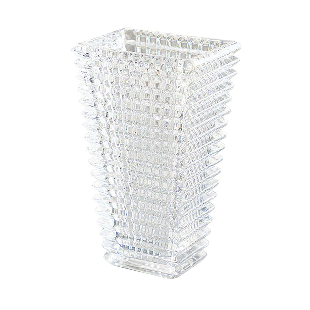 SOGA 22.5cm Handcrafted Clear Glass Vase Classic Design for Home Decor $ 59.90