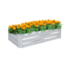 SOGA 120cm Rectangle Galvanised Raised Garden Bed Vegetable Herb Flower Outdoor Planter Box $ 99.90