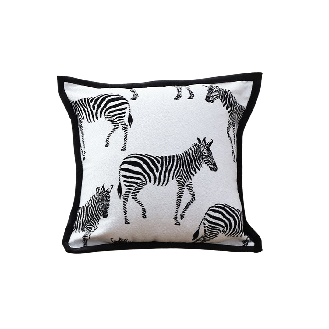 SOGA 45cm Black and White Light Luxury Zebra Cushion Decorative Square Pillow Living Room $ 55.50