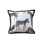 SOGA 45cm Black and White Light Luxury Zebra Cushion Decorative Square Pillow Living Room $ 55.50
