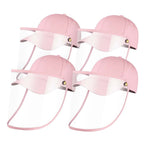 4X Outdoor Protection Hat Anti-Fog Pollution Dust Saliva Protective Cap Full Face HD Shield Cover Kids Pink $ 86.50